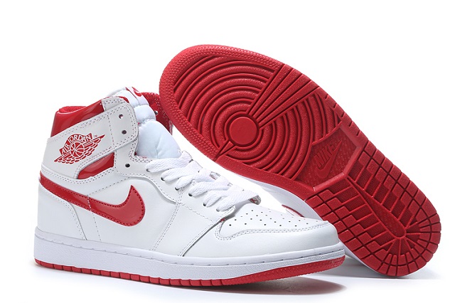 Women Jordan Shoes 1 Grade AAA White Red